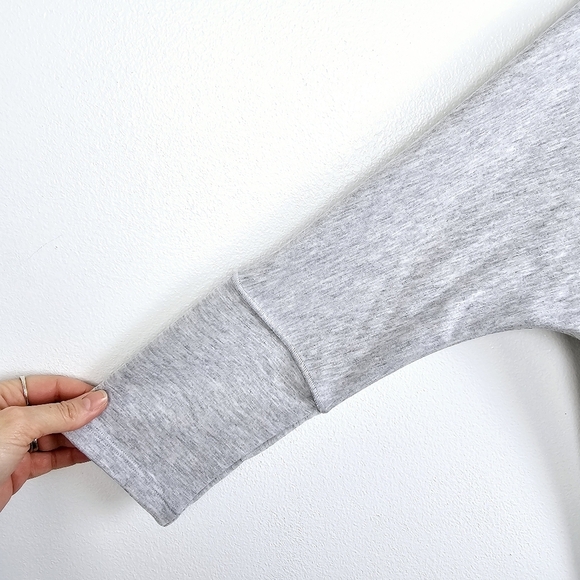 SPANX The Perfect Length Three Quarter Sleeve Dolman Shirt Gray - Picture 8 of 10